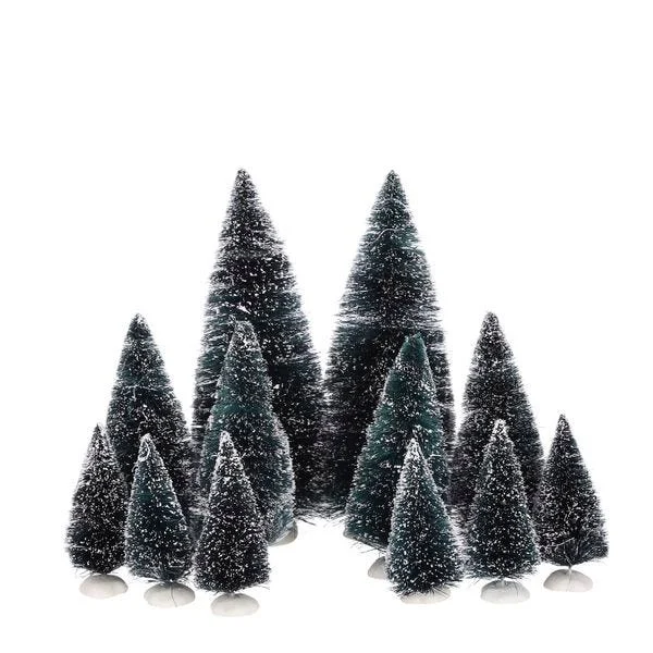 Fig 12 sapins enneigé 3 tailles