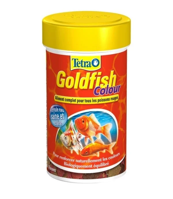 Aliment complet pour poissons rouges avec activateur de couleur - Tetra Goldfish Colour - 100ml