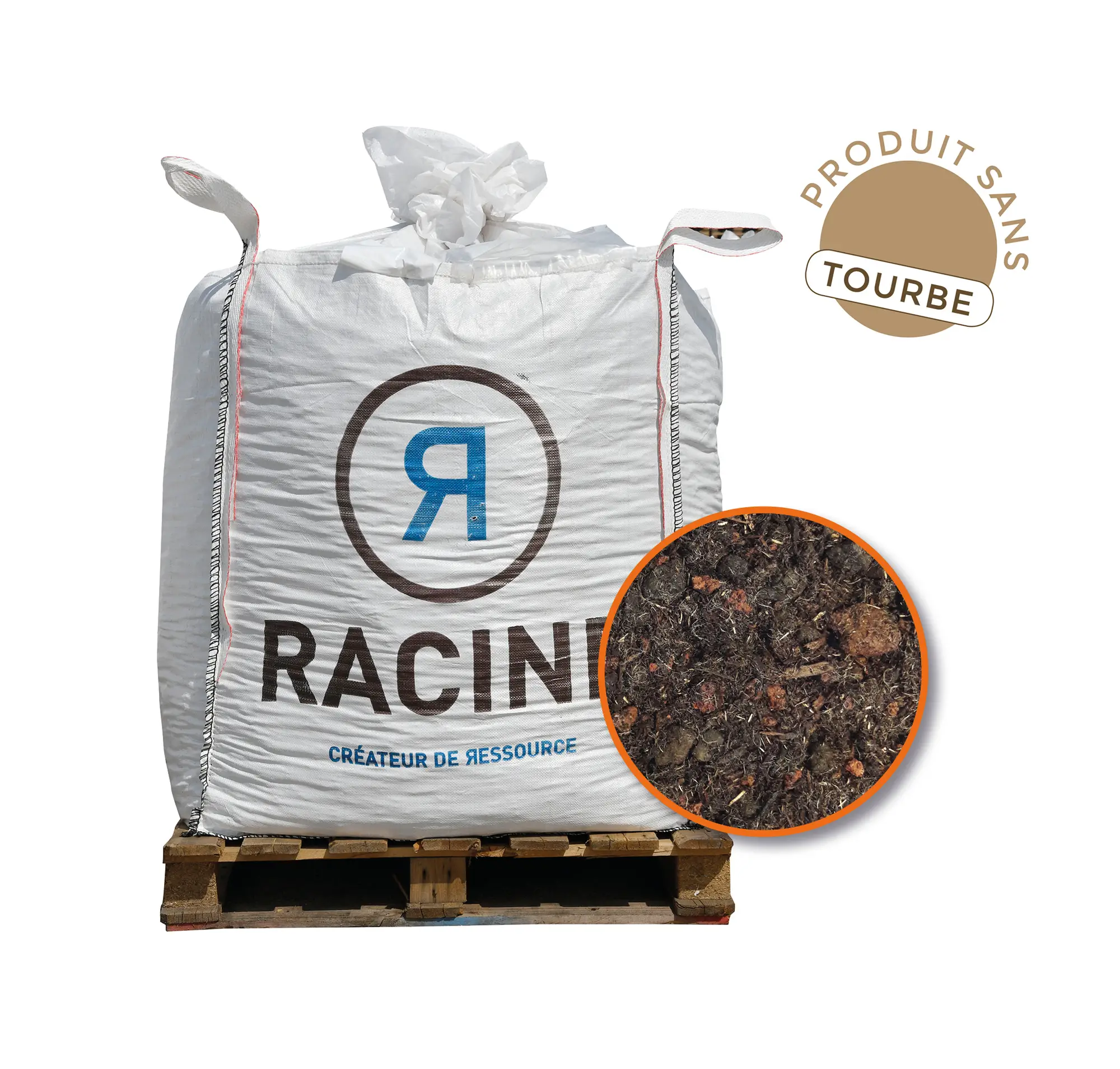 Substrat toitures végétalisées spécial sedum - Big bag 1000 L